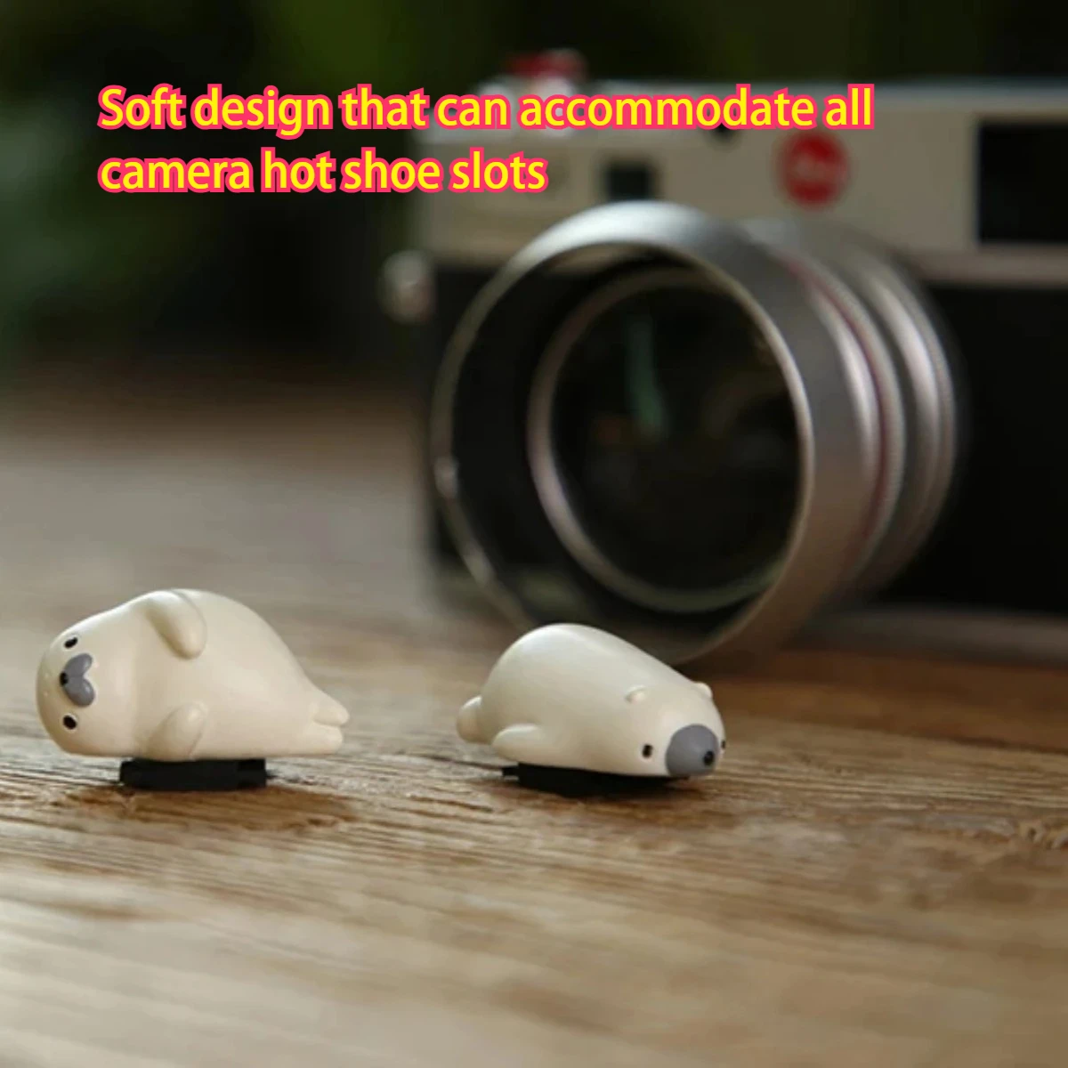 كاميرا غطاء الحذاء الساخن فلاش حامي غطاء لطيف الكرتون لينة الحيوان كسول أسد البحر لكانون فوجي لايكا نيكون سوني A7 A6400 ZVE10