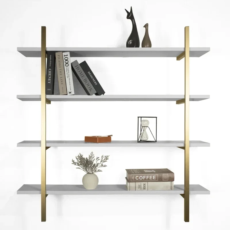 New Aluminum Wall shelf DIY Display Book Racks Hanging Floating shelves for living room