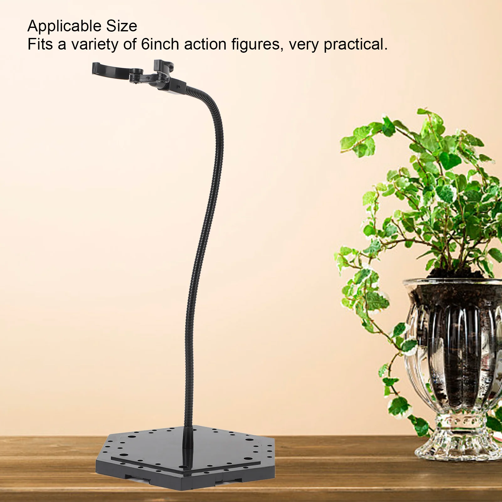 Action Figure Display Bracket Action Figure Stand ABS Stainless Steel Stable Action Figure Display Holder for 6inch Doll