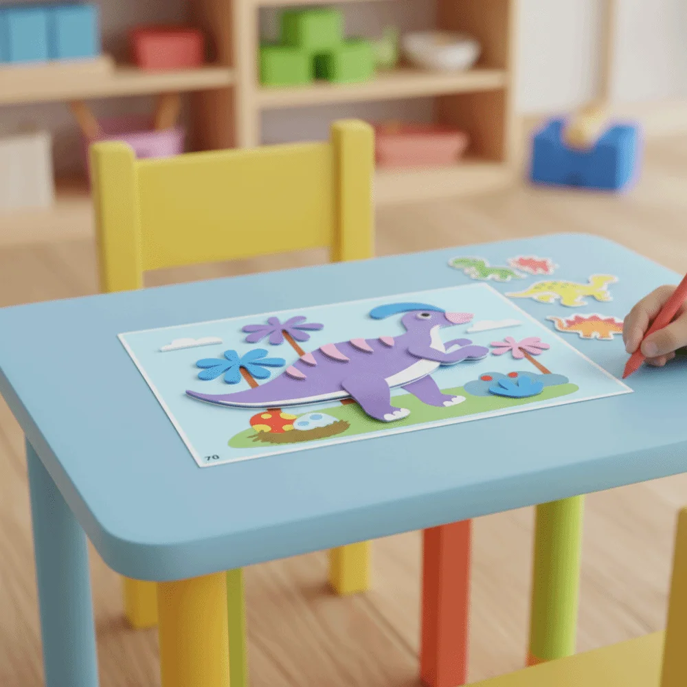 الحرف اليدوية الكرتون إيفا رغوة ملصق قابلة لإعادة الاستخدام 3D DIY الفن الحرفية أطقم أنشطة ألعاب رياض الأطفال مضحك #3