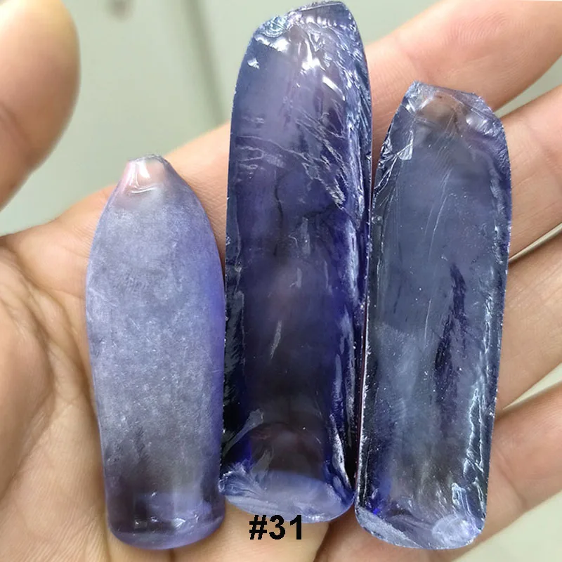 250g Light Blue Sapphire Synthetic Corundum Dark Blue Rough Stone  Raw Material For Jewelry Accessories