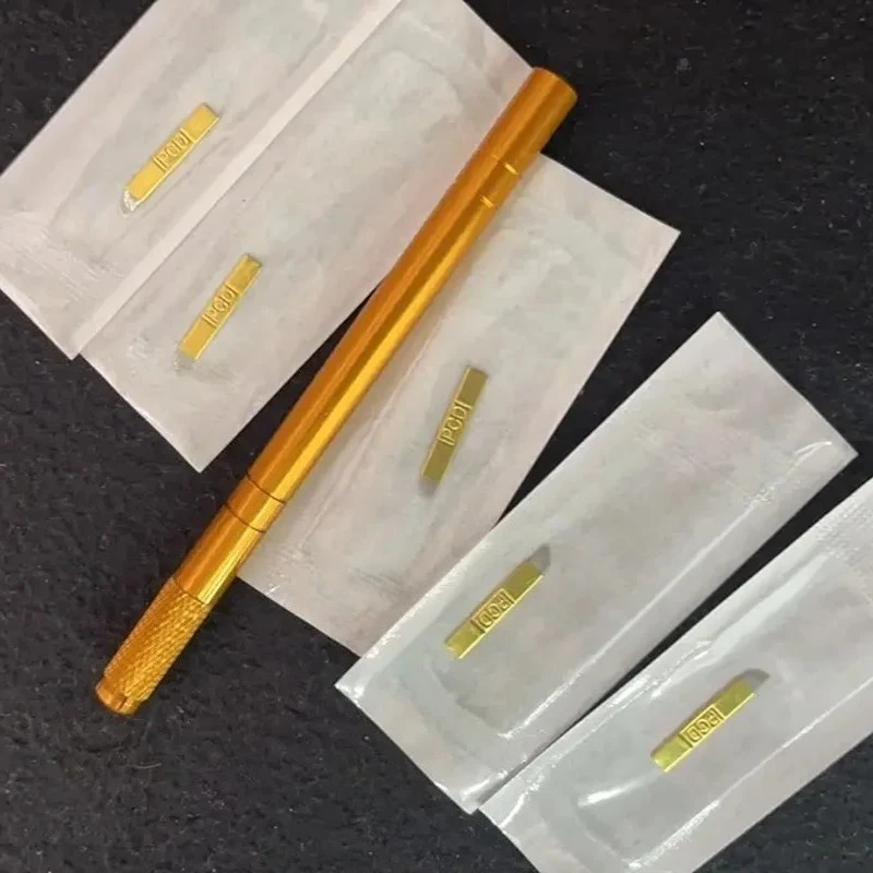 Ensemble d'entraînement de Microblading, Kit de tatouage, maquillage Permanent des sourcils, stylo manuel, lames de Microblading, fourniture de tatouages