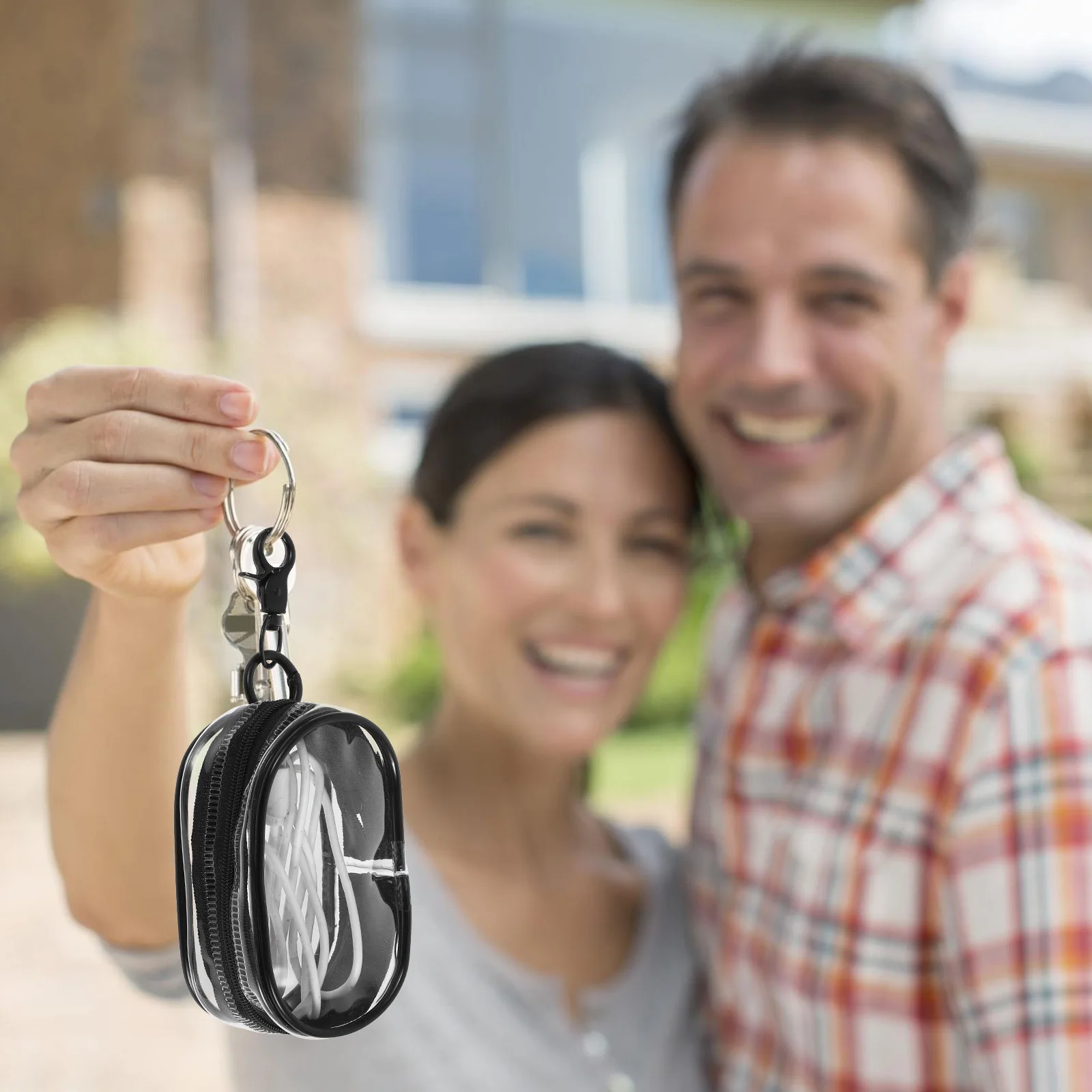 

Travel Hairpin Accessories Carry Number Ear Bud Pouch Clear Beach Bag Organizer Storage Earphone Key