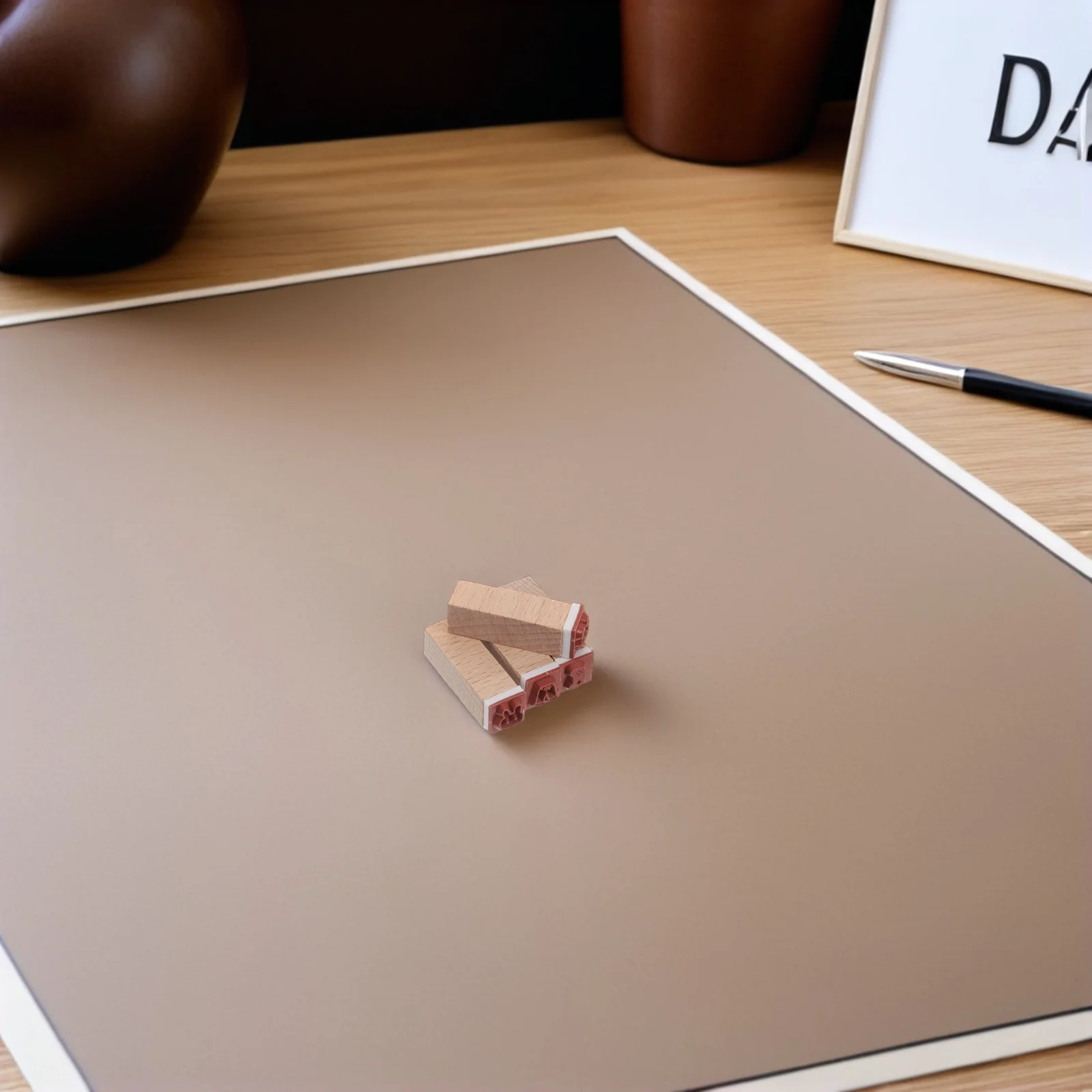 42 قطعة عيد الميلاد خشبية الحيوان Stamps مجموعة طوابع مطاطية صغيرة الكرتون الخشب كتلة Stamps لبطاقات اليدوية الحرف سكرابوكينغ #2