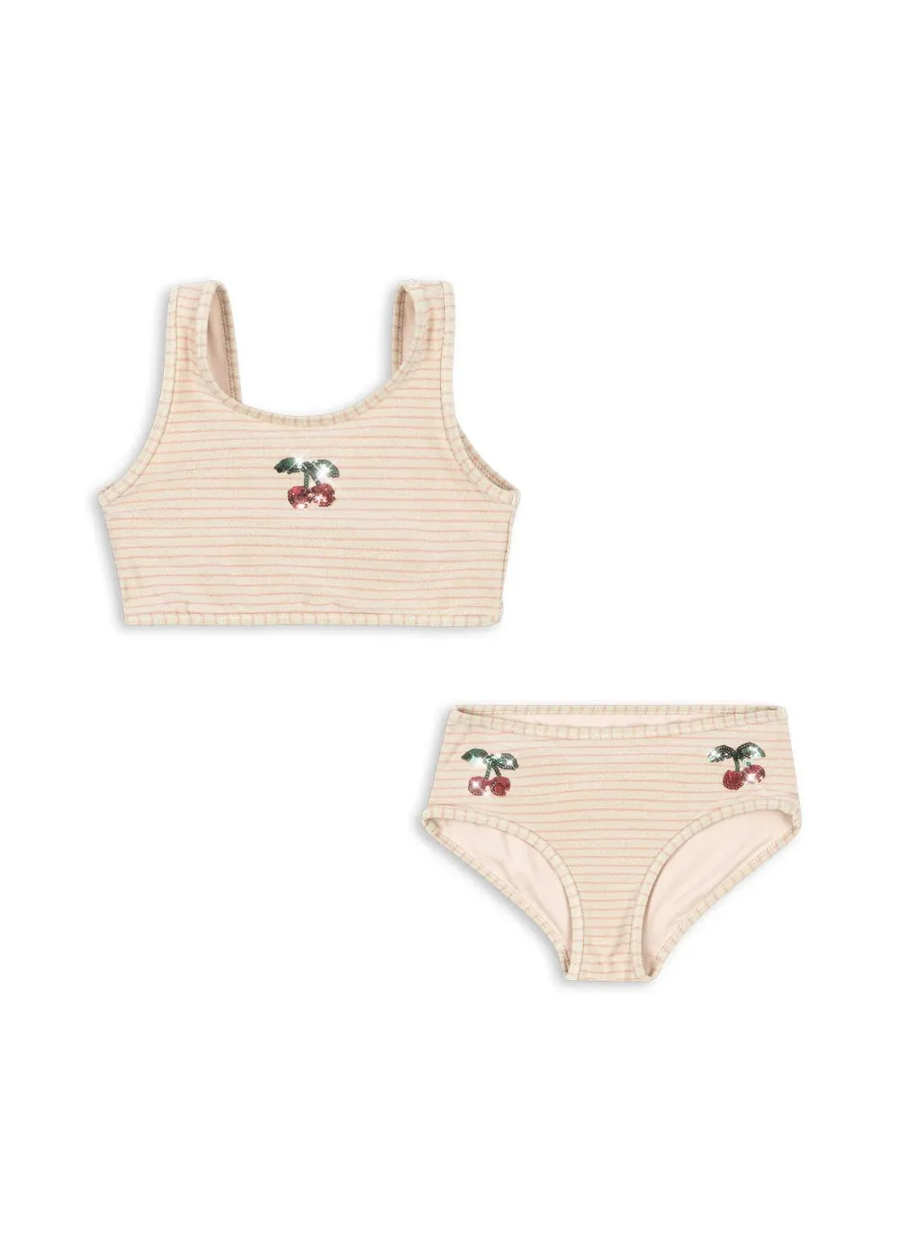 Traje de Baño KS con Protección Solar, Verano 2026, para Niñas, Manga Larga con Volantes, Traje de Baño para Vacaciones