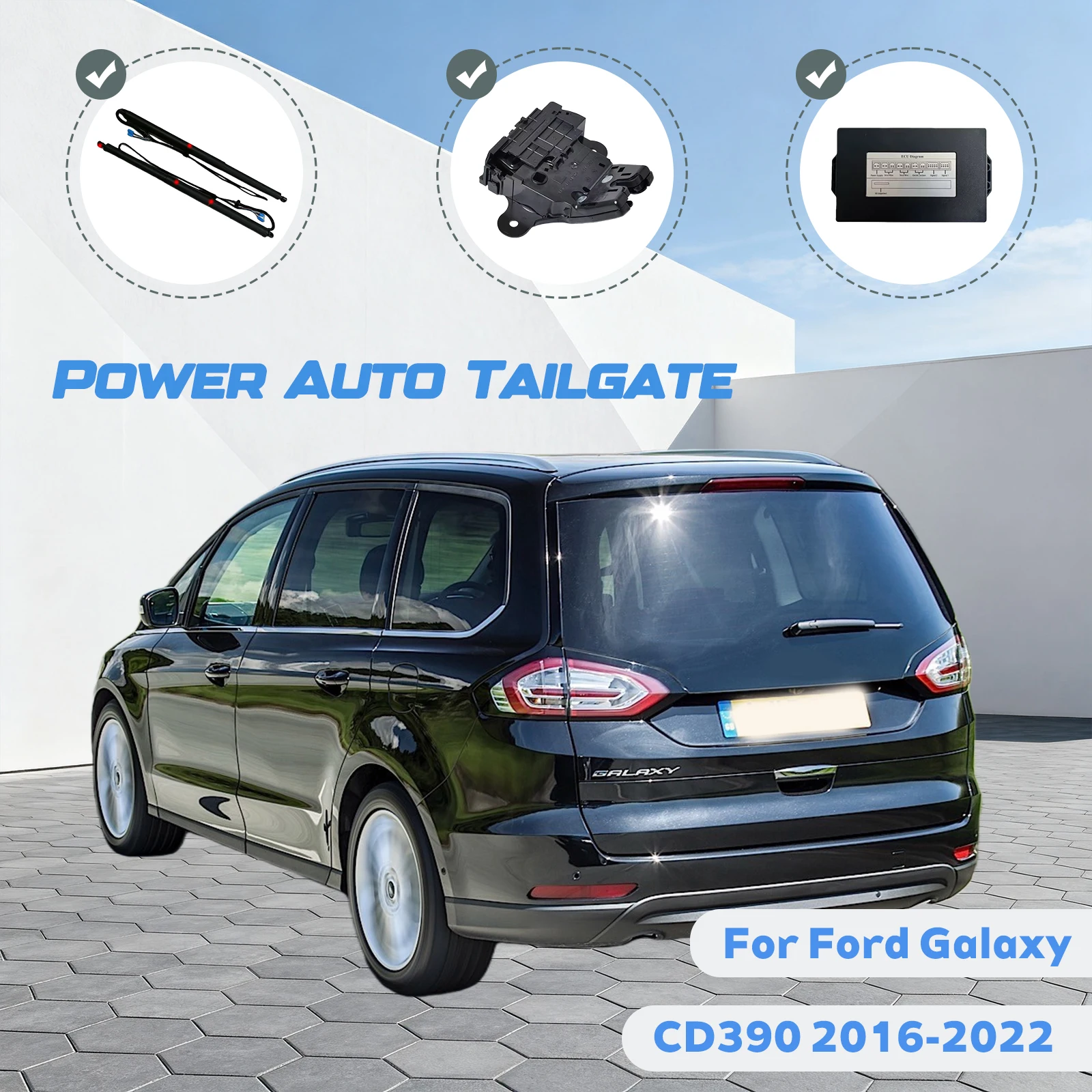 لفورد غالاكسي CD390 2016-2022 سيارة التلقائي رفع عدة فتح الجذع ذكي رفع كهربائي الباب الخلفي