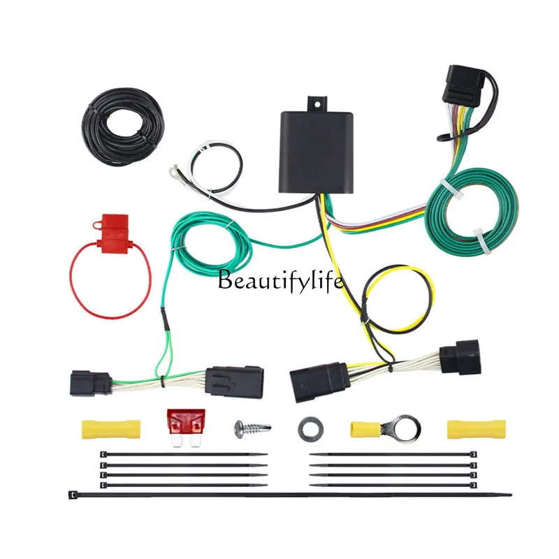 Manufacturer supplied, 56407 is suitable for JL trailer light connection traction hitch device wiring, trailer wiring harness