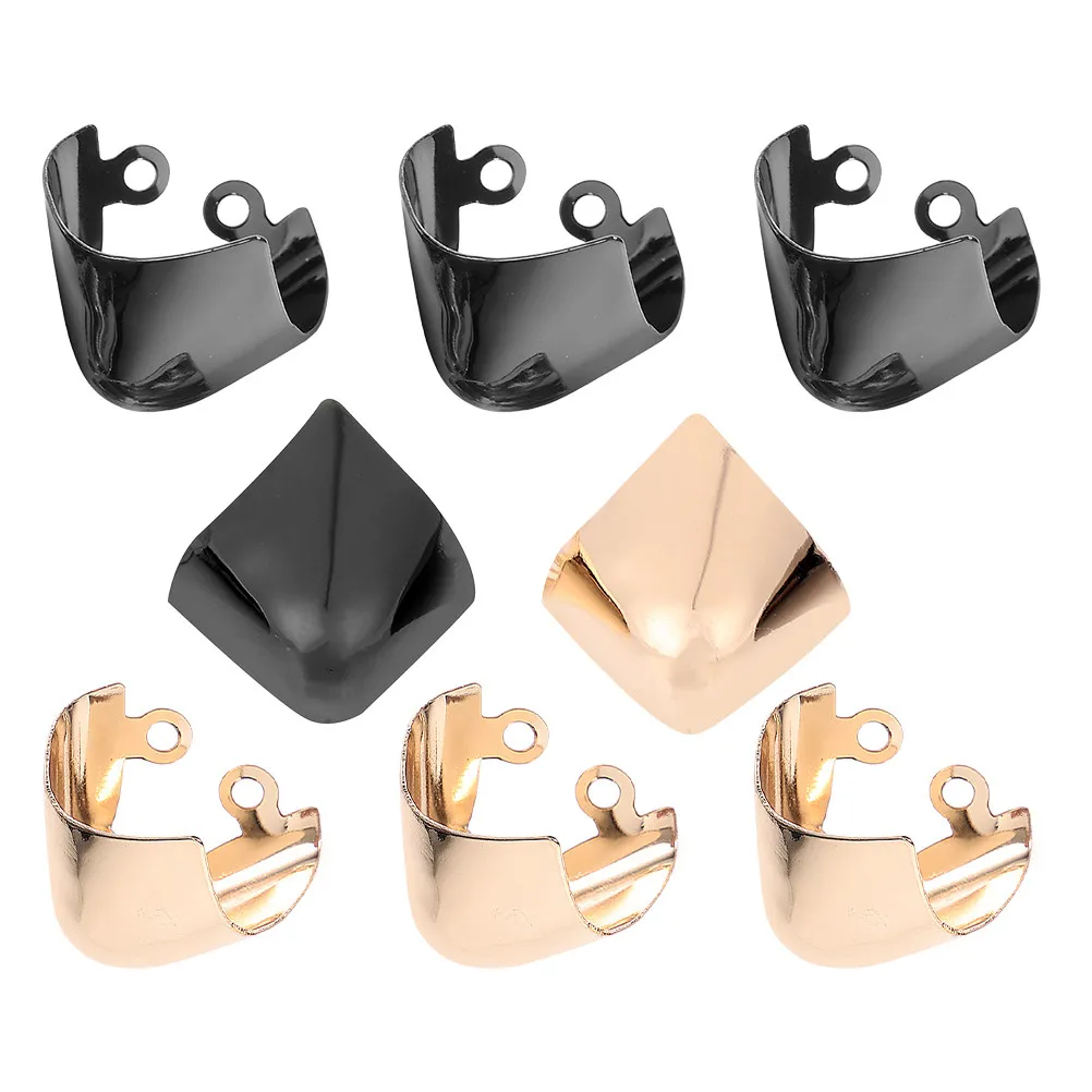 4Pairs High Heels Tip Protectors Metal Shoe Cap Shield Pointed Shoes Front Guard Shoe Accessories for Formal Events