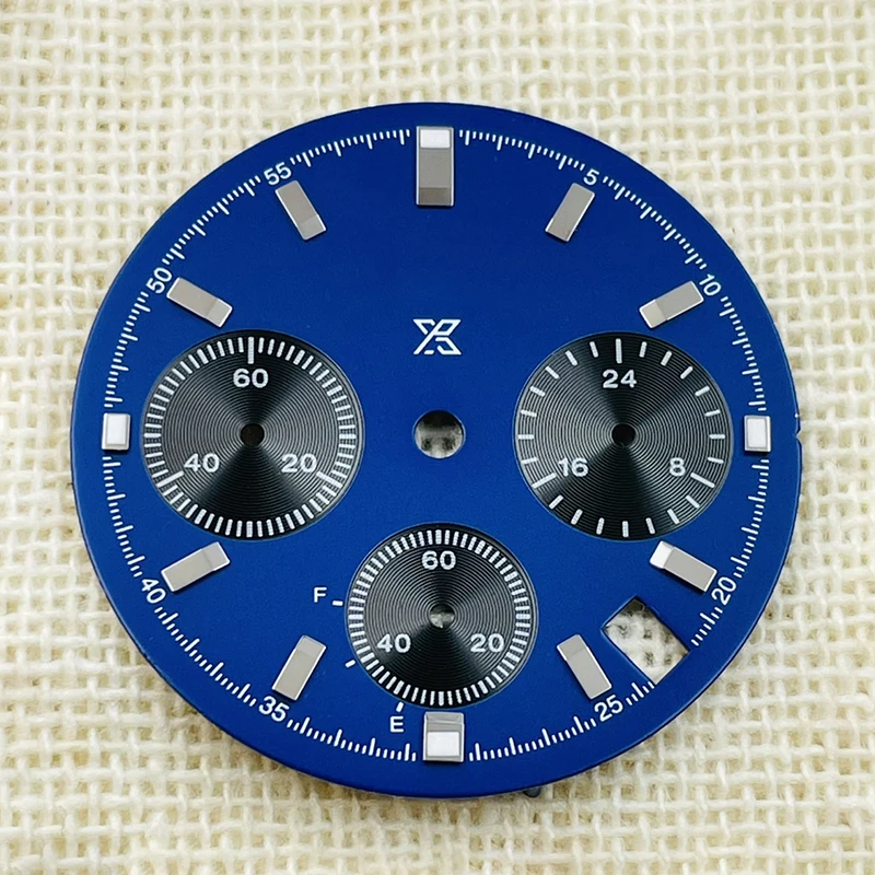 29.5 مللي متر ساعة الطلب S الهاتفي Prospex مضيئة أشعة الشمس كرونوغراف الوجه 6 الأيدي صالح كوارتز VK63 ساعة وجوه الحركة التلقائية