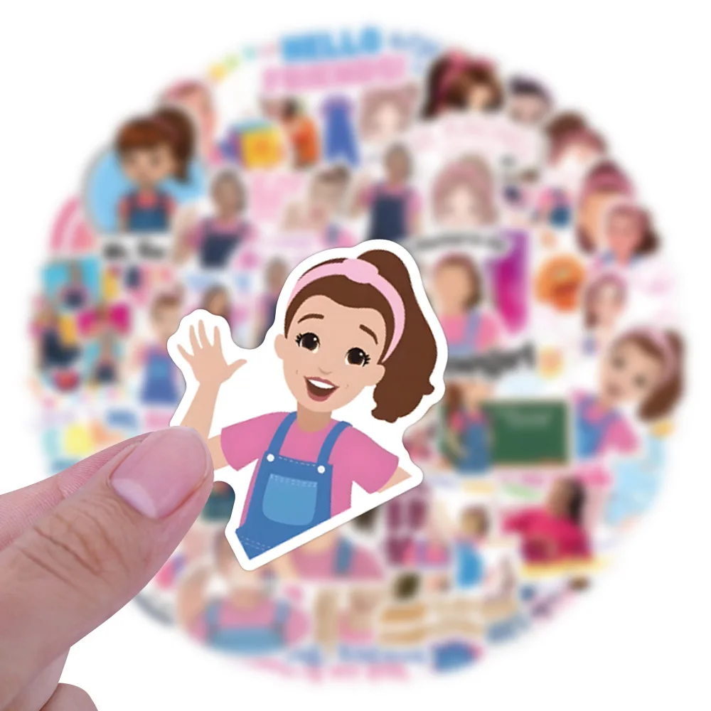 50/100 قطعة الإنجليزية راشيل المعلم السيدة راشيل الكتابة على الجدران ملصق الأمتعة كوب ماء القرطاسية ملصق