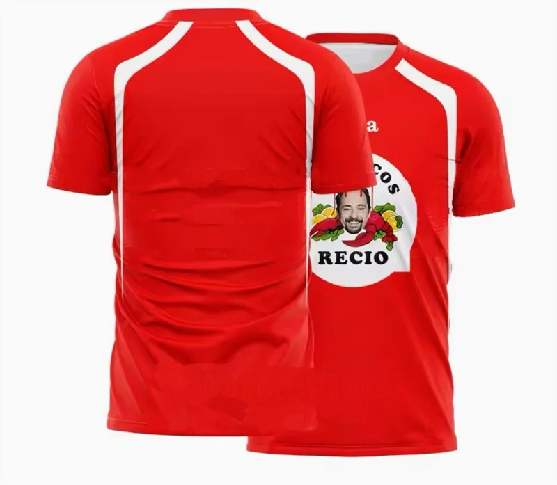 RECIO Shrimp 3D-Druck Sport Schnelltrocknendes, atmungsaktives Herren-T-Shirt Outdoor Street Football Jersey Eltern-Kind-Kurzarm-Top Sommer – Detail 11