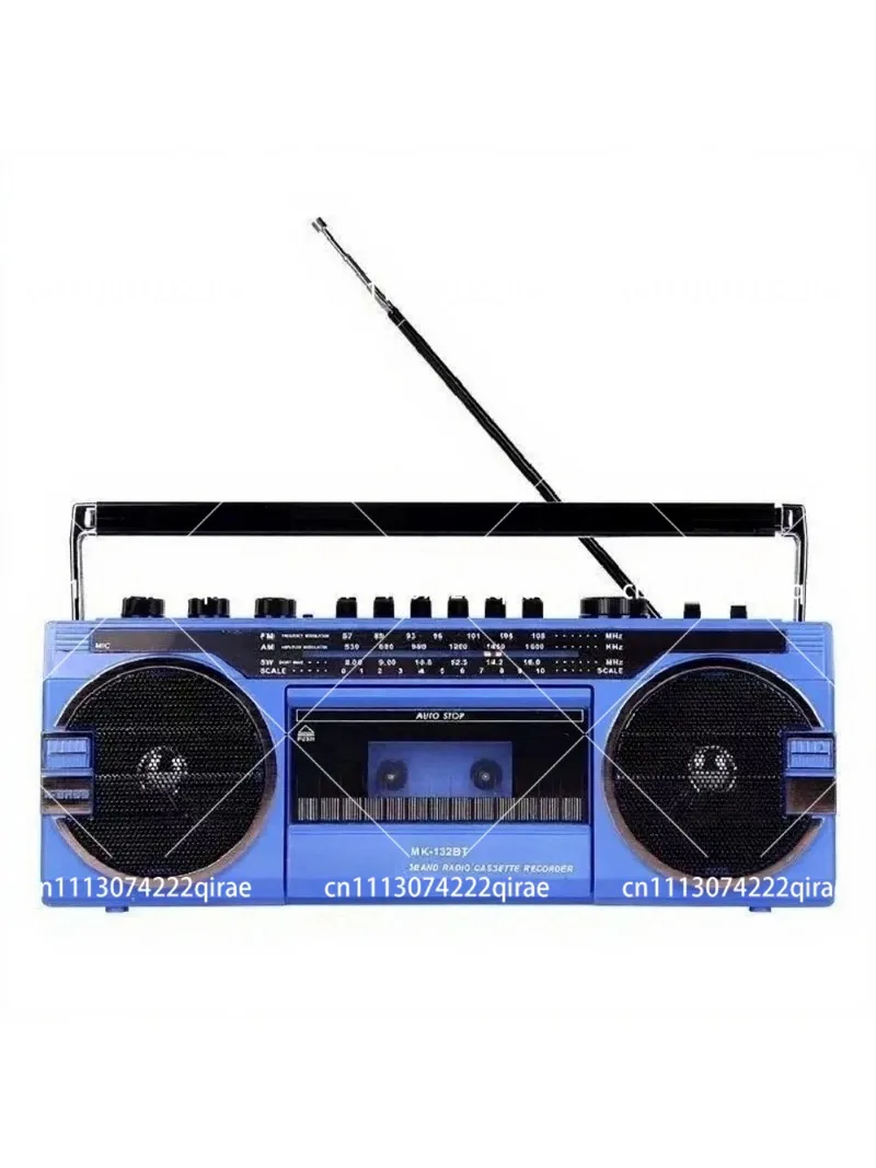 Retro Portable Cassette Player AM/FM/SW Radio Bluetooth Speaker Music Recorder