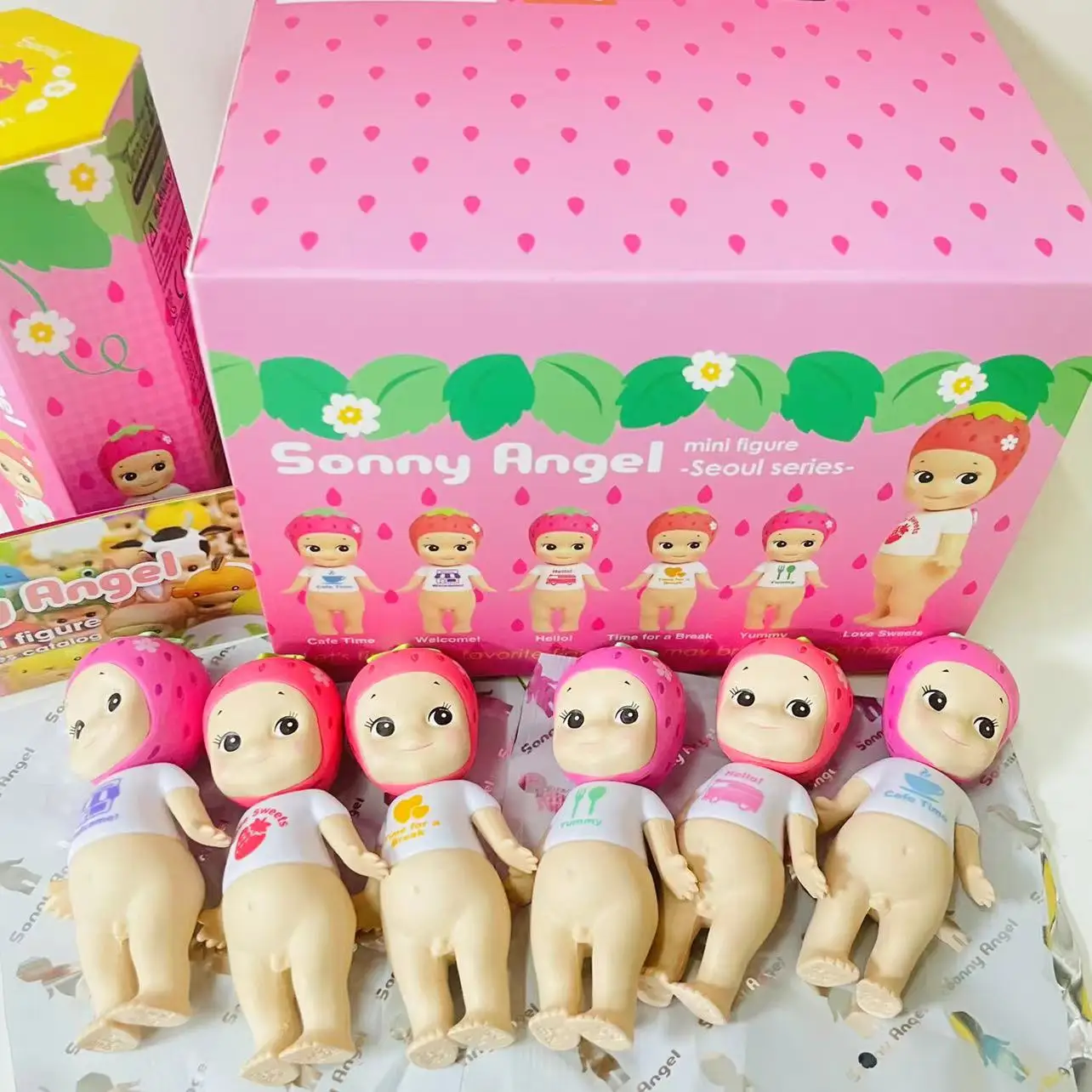 Sonny Angel boîte aveugle séoul série Mini figurines d'anime ornements fraises poupées Fans enfants cadeau d'anniversaire de noël