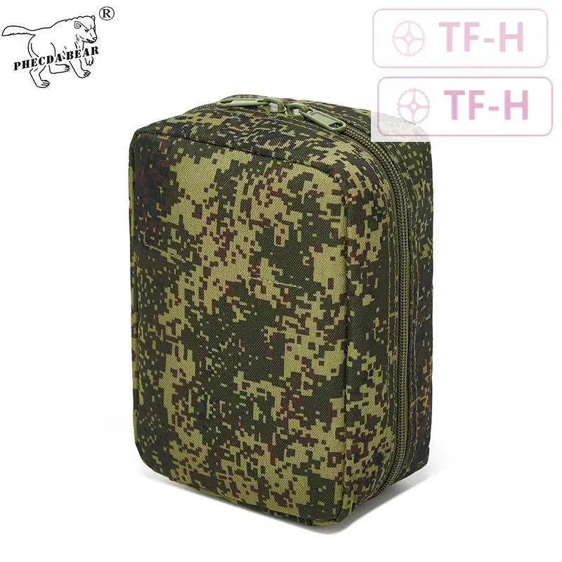 EMR Russian Green Camouflage Molle Tactical Outdoor Camping Survival First Aid Storage Bag Sundry Pouch