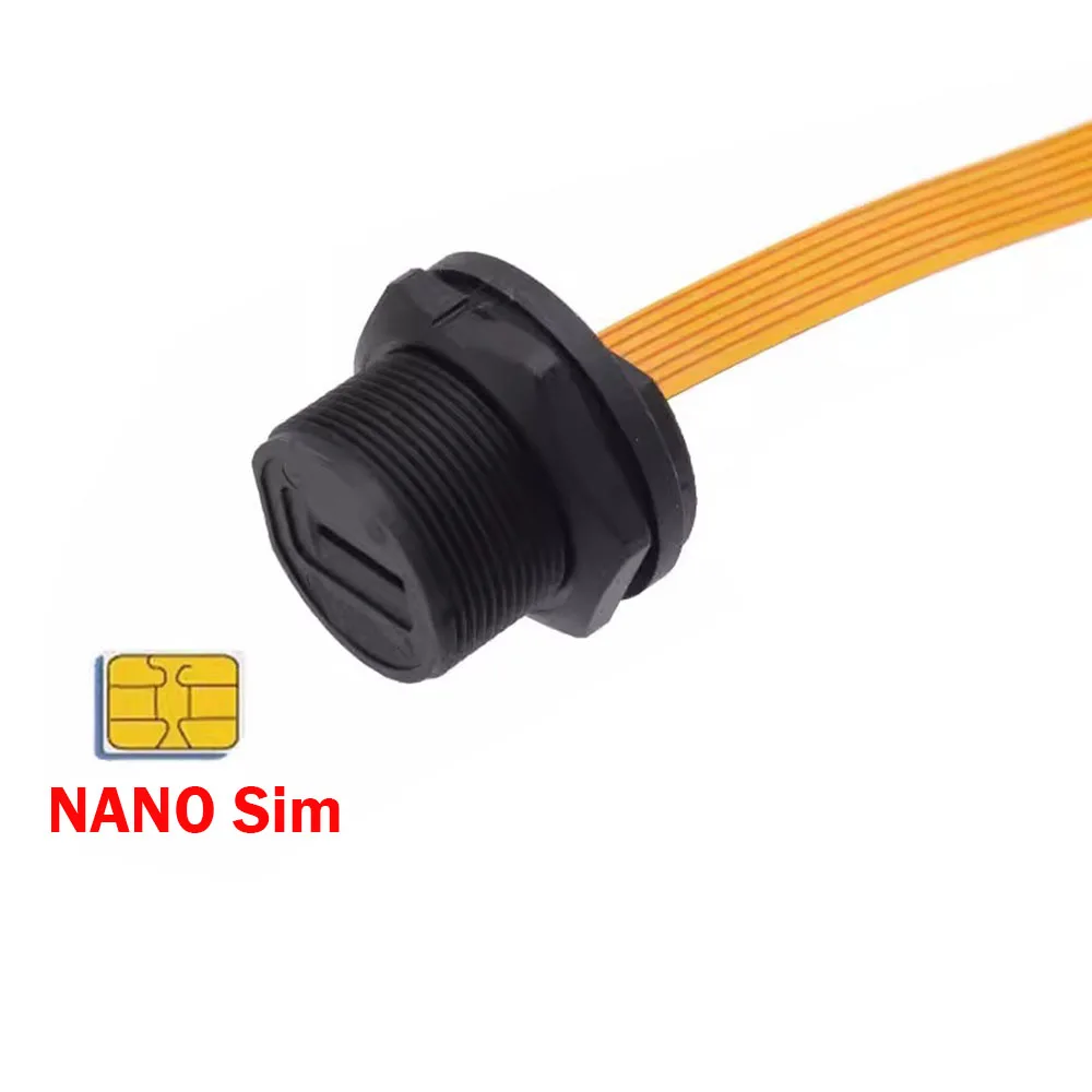 1pc TF SIM Card Holder Industrial Equipment SIM MicroSD Card Waterproof IP67 High Speed Expansion Connector Memory Card Socket