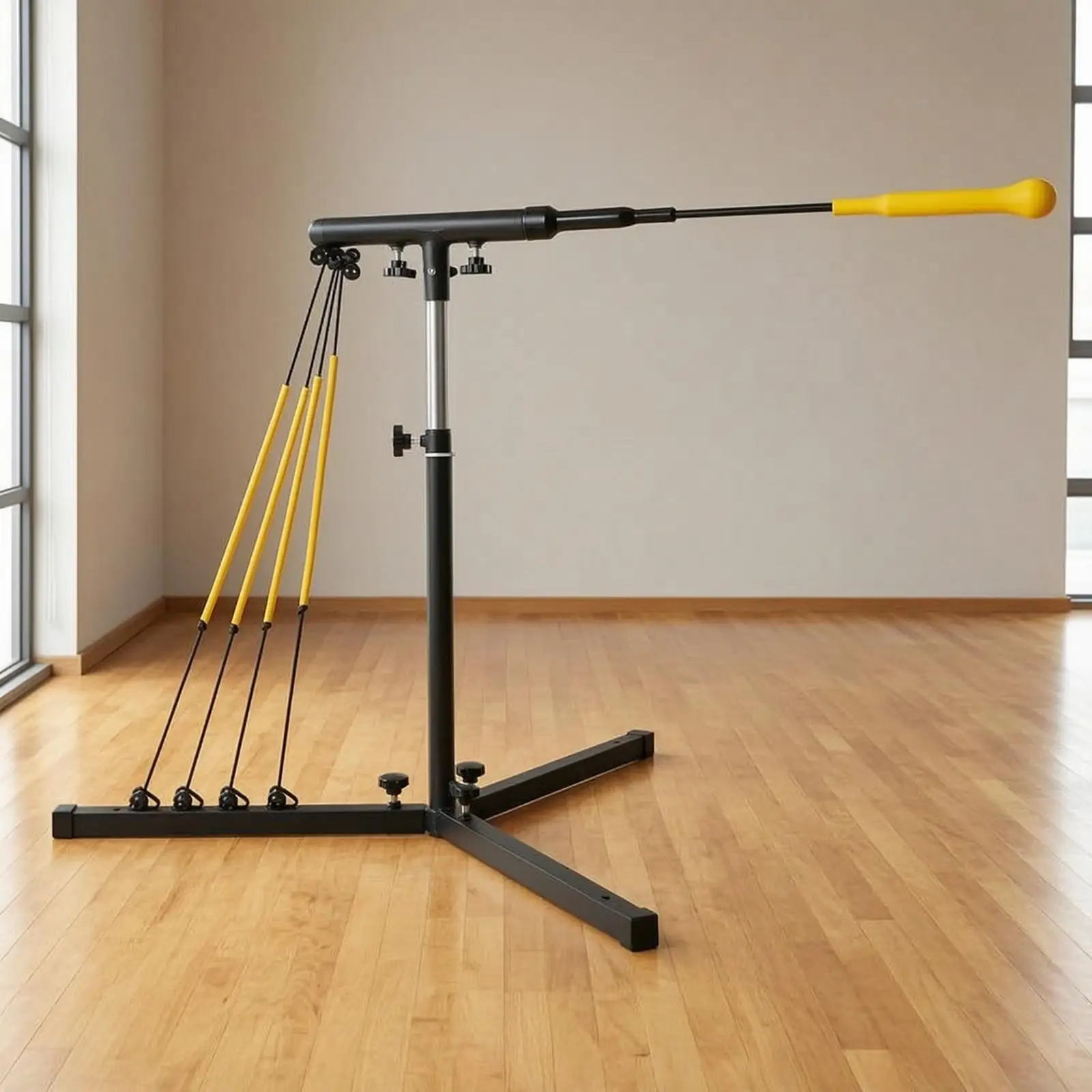 Batting Practice Aid with Hitting Pad Heavy-Duty for Backyard, Families