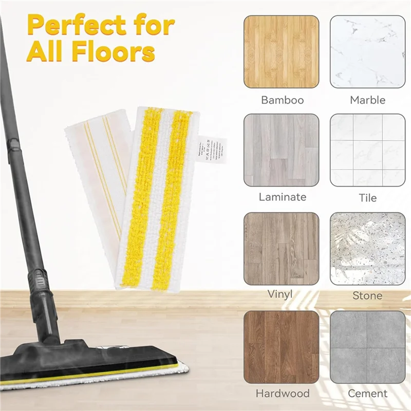 

ABFU-2X подушечки для паровой швабры для Karcher Easyfix SC2 SC3 SC4 SC5, аксессуары для ручного пылесоса, моющаяся ткань для швабры из микрофибры