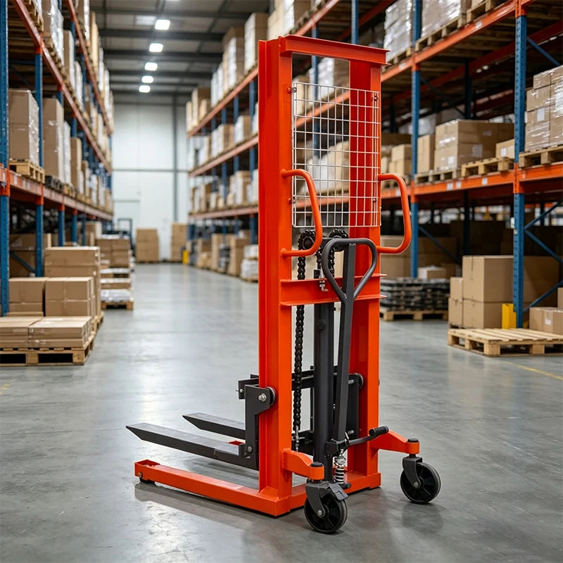 Modern Electric Pallet Stacker with 1000/1500/2000kg Capacity 90mm Lowered Fork Height Advanced Design Stacker