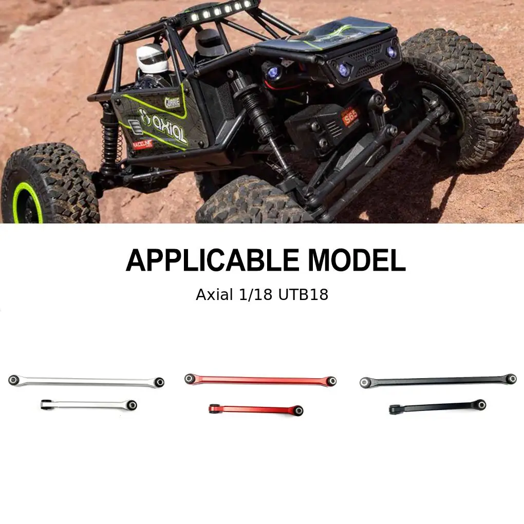 2szt 1/18 Drążek kierowniczy RC Część do modernizacji Stop aluminium Trwały drążek kierowniczy do Axial UTB18 RC Car Part