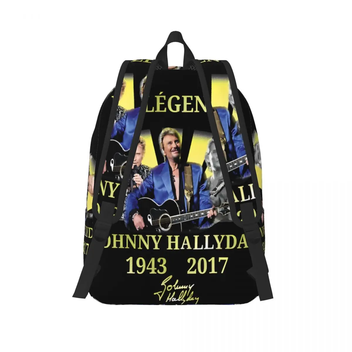 Johnny Hallyday Classique Mochila, Kawaii, Apto para o Trabalho, Escritório, De Volta às Aulas, Grande Capacidade, Menina, Garoto, Presente