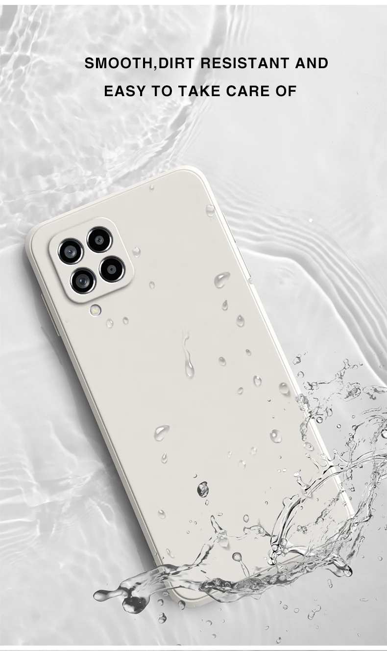 Funda Platz Telefon Fall für Samsung Galaxy A22 4G M22 M32 4G Flüssigkeit Silikon Fundas Kamera Schutzhülle zurück Abdeckung Fall – Detail 11