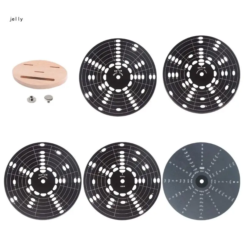 448C Circle Metal Wheel Guitar Scale Wheel Circle of Fifths Wheel Musical Instruments