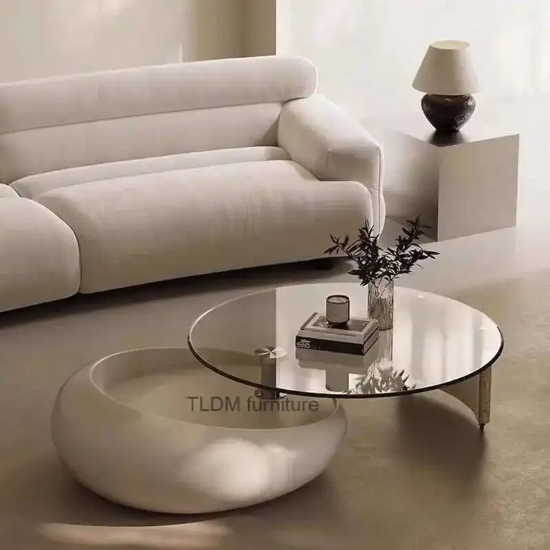 

Современный журнальный столик-тумба, минималистичный, компактный, круглый, для спальни, мебель для макияжа, Stoliki Kawowe