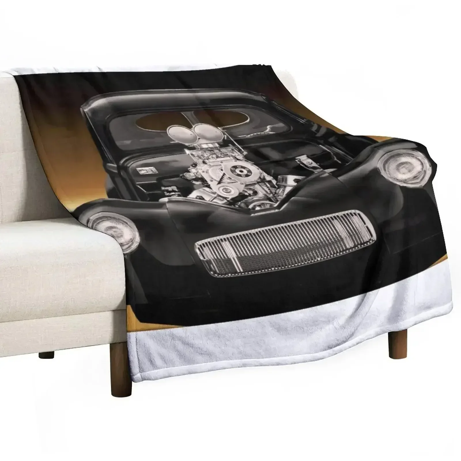 

1941 Willys 'Pro Street' Coupe Throw Blanket Long Lasting Soft Plush Blanket for Daily Use