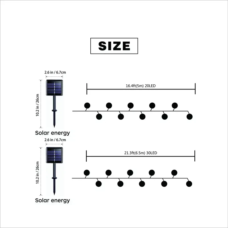 1PC 5M/6M Morroccan Ball Solar String Lights Outdoor Waterproof 8 Modes Fairy Garden Lamp For Party Bedroom Decoration