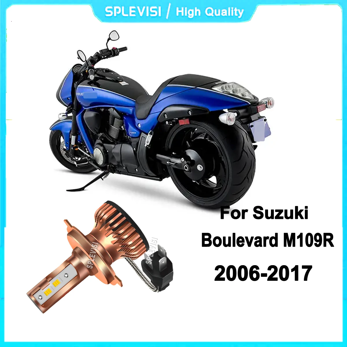 

H4 HS1 led headlights -protect your driving experience For Suzuki Boulevard M109R 2006 2007 2008 2009 2010 2011 2012 2013-2017