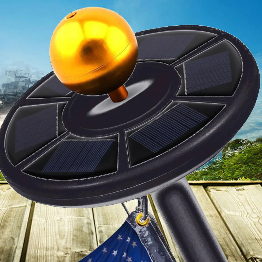 الطاقة الشمسية سارية علم ضوء 42 المصابيح البلاستيك الصلب البناء في الهواء الطلق سارية العلم النازل أداة الإضاءة كفاءة في استخدام الطاقة #1