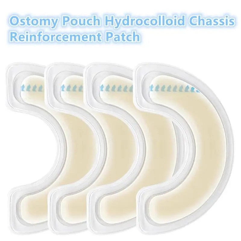 1/4 Pcs Elastico Strisce Barriera per Stomia Idrocolloide Impermeabile Perdite Adesivo per la Pelle Nastro Barriera per Stomia per Sacchetto di Colostomia