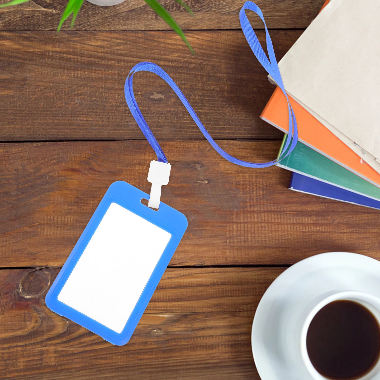 

10Pcs Work Id Card Holder Lanyard with Badge Protector Reusable Clear Sleeve for Employee Id Cards Name Tags Organizers