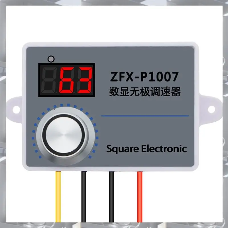

Hot Selling-ZFX-P1007 Speed Regulator Adjustable 220V Fan PWM Switchs Speed Controller Conditioner Digital Display Motor Reducer