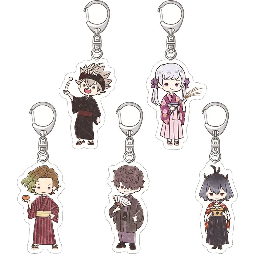 55MM Anime Black Clover: Schwert des Zauberer-Königs Figur Asta ‌   Yuno Grinberryall ‌   Yami Sukehiro ‌   Acryl-Schlüsselanhänger Kawaii ‌   Geschenke