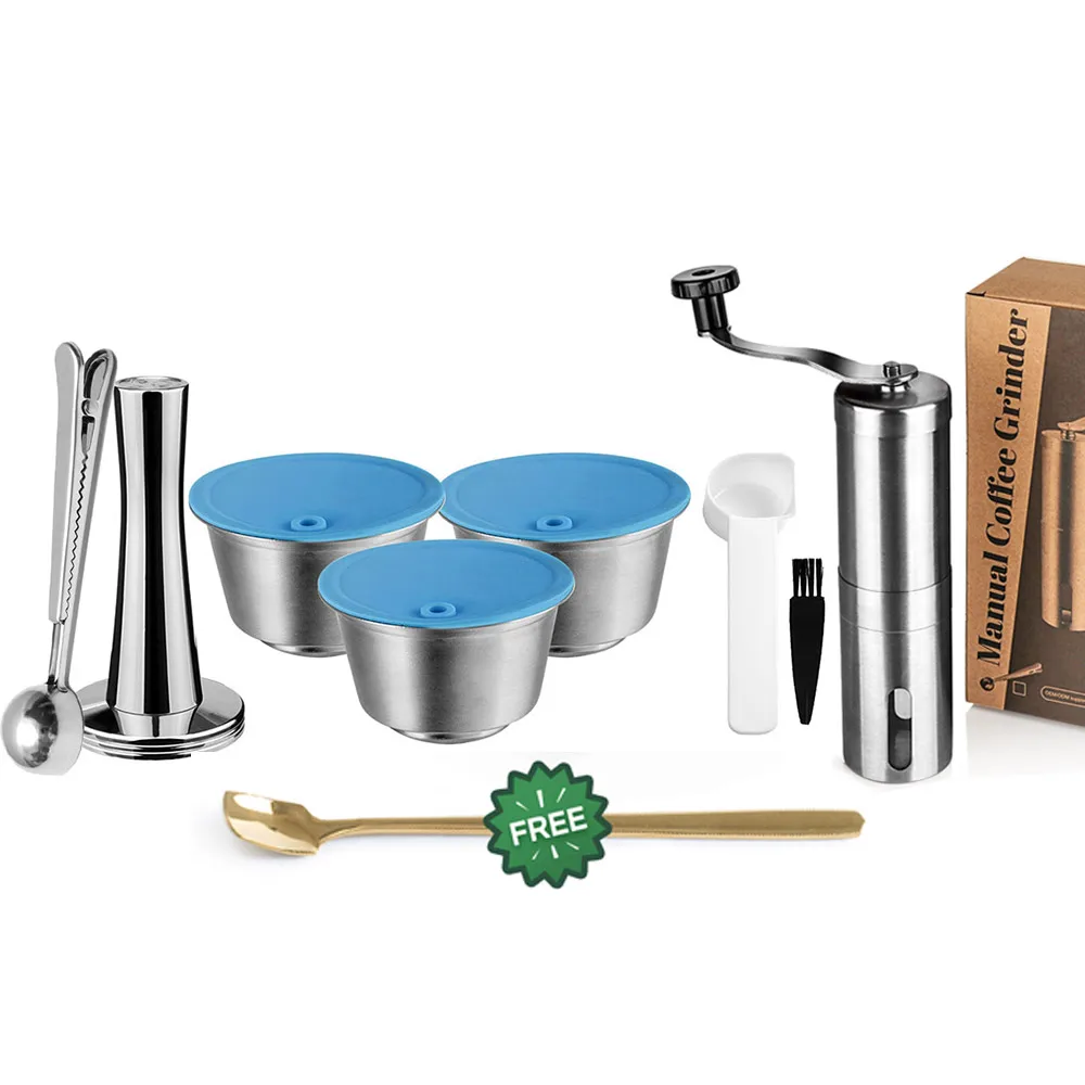 RECAFIMIL Wiederverwendbare Kaffeekapseln Dolce Gusto Recycling-Kapsel für Nescafe Piccolo xs Repuesto, nachfüllbarer Kaffeefilter aus Edelstahl 7