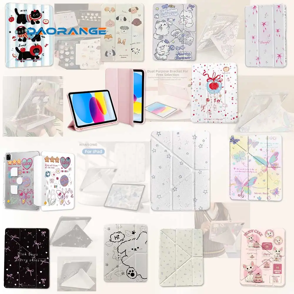 

Чехол для Ipad Pro 11 дюймов для iPad A16 11th 10th 10.2 Mini6 7 Air6/5/4 для ipad Air Pro 12.9 11 13 M3 M4 M2 Чехол-карандаш