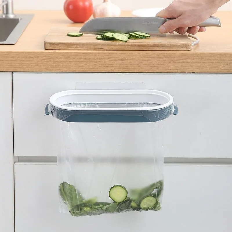 Space Saving Garbage Bag Holder Cabinet Kitchen Cupboard Hanging Rack Storage Drawer Trash
