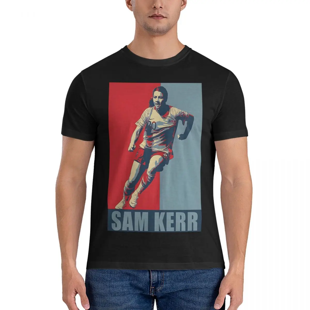 Hope graphic T Shirt Men Cotton Vintage T-Shirts O Neck Sam Kerr Tees Short Sleeve Clothes Printing official-website tops fugees