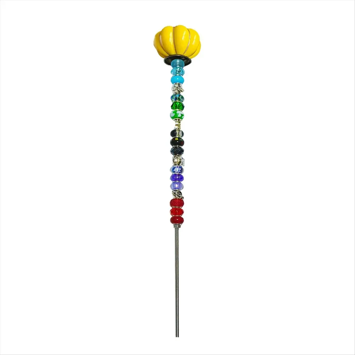 ABFW Beaded Garden Stakes Handmade Garden Fairy Wand Garden Stake Potted Plant Stake Fairy Wand Stakes for Garden Decor B