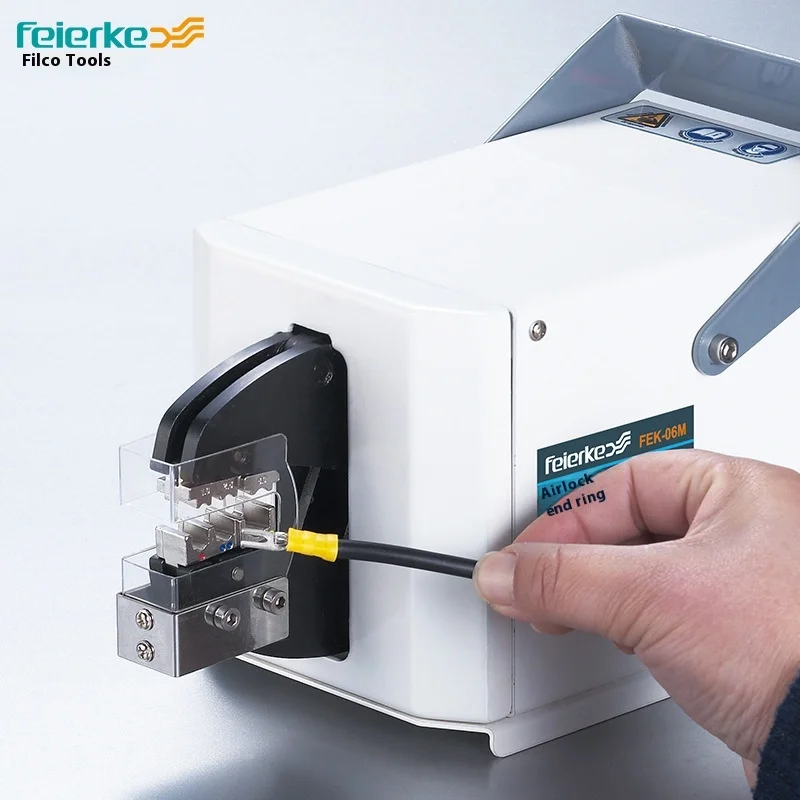 FEK-06M Pneumatic Wire Crimping Tool, Pneumatic Terminal Crimper, Wire Crimping Machine, Cold Press Terminal Connector Machine