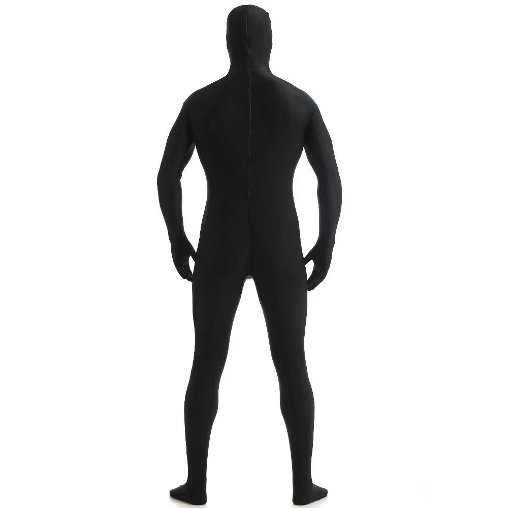 Speerise Zentai-disfraces de cara abierta para adultos, Body de cuerpo completo de LICRA de nailon, Cosplay de Halloween con cremallera, medias de piel para adultos