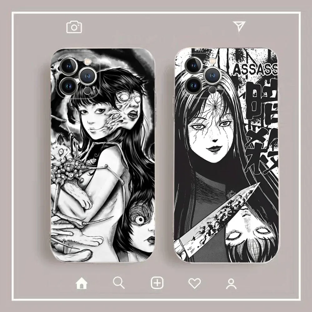 

Horror Comic Tomie Phone Case For iPhone 15 14 11 12 13 Mini Pro XS Max Cover 6 7 8 Plus X XR SE 2020 Funda Shell