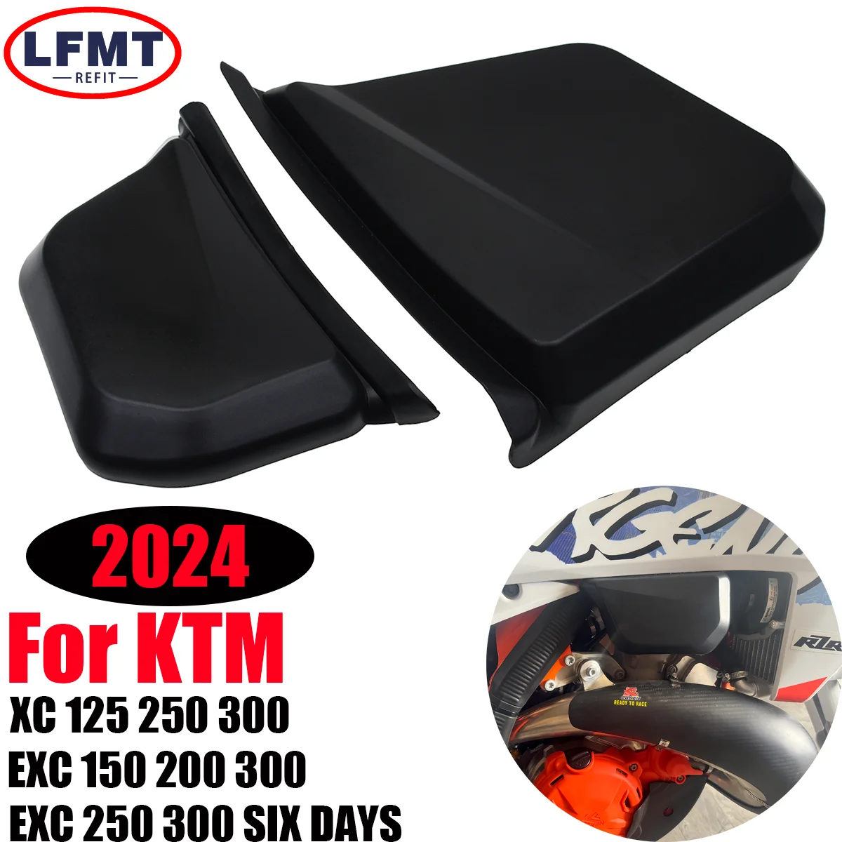 2024 Motorcycle modification accessories left and right fuel tank protection covers For KTM XC125 250 300 EXC 150-300 Dirt Bike