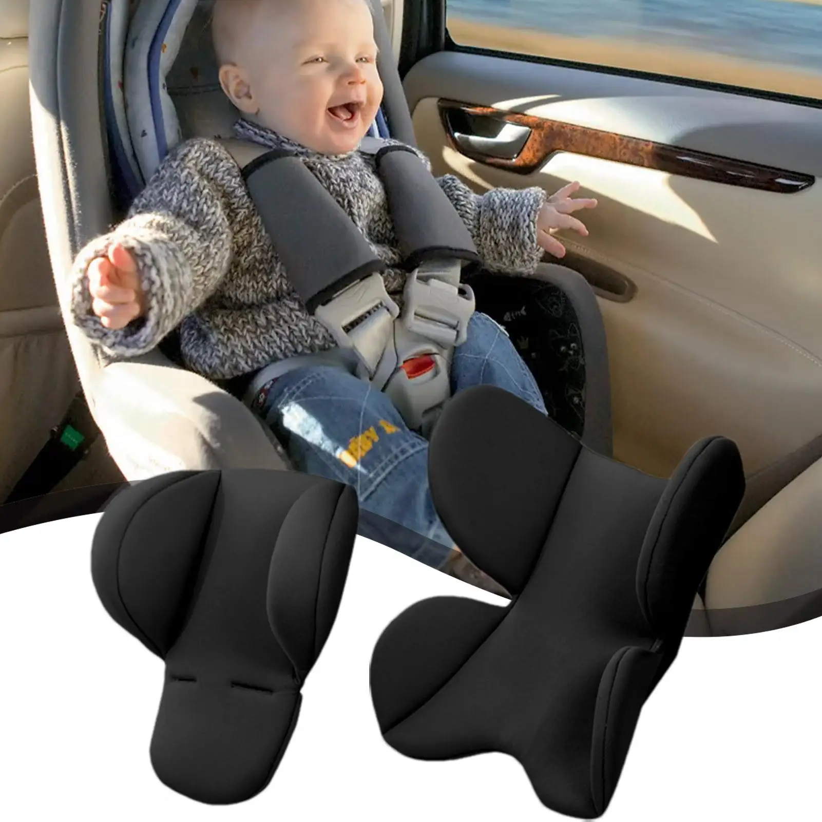 

Newborns Car Seat Insert Pad Head And Body Support Pillow Infant Car Seat Insert Head Neck Seat Insert Pad Body Support Headrest