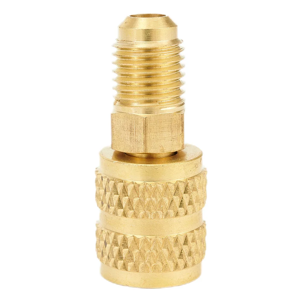 

Tool R410a Adapter Connector Couplers Flare Quick Replacement 5/16" SAE Female To 1/4" SAE Male 5/16\" SAE Female