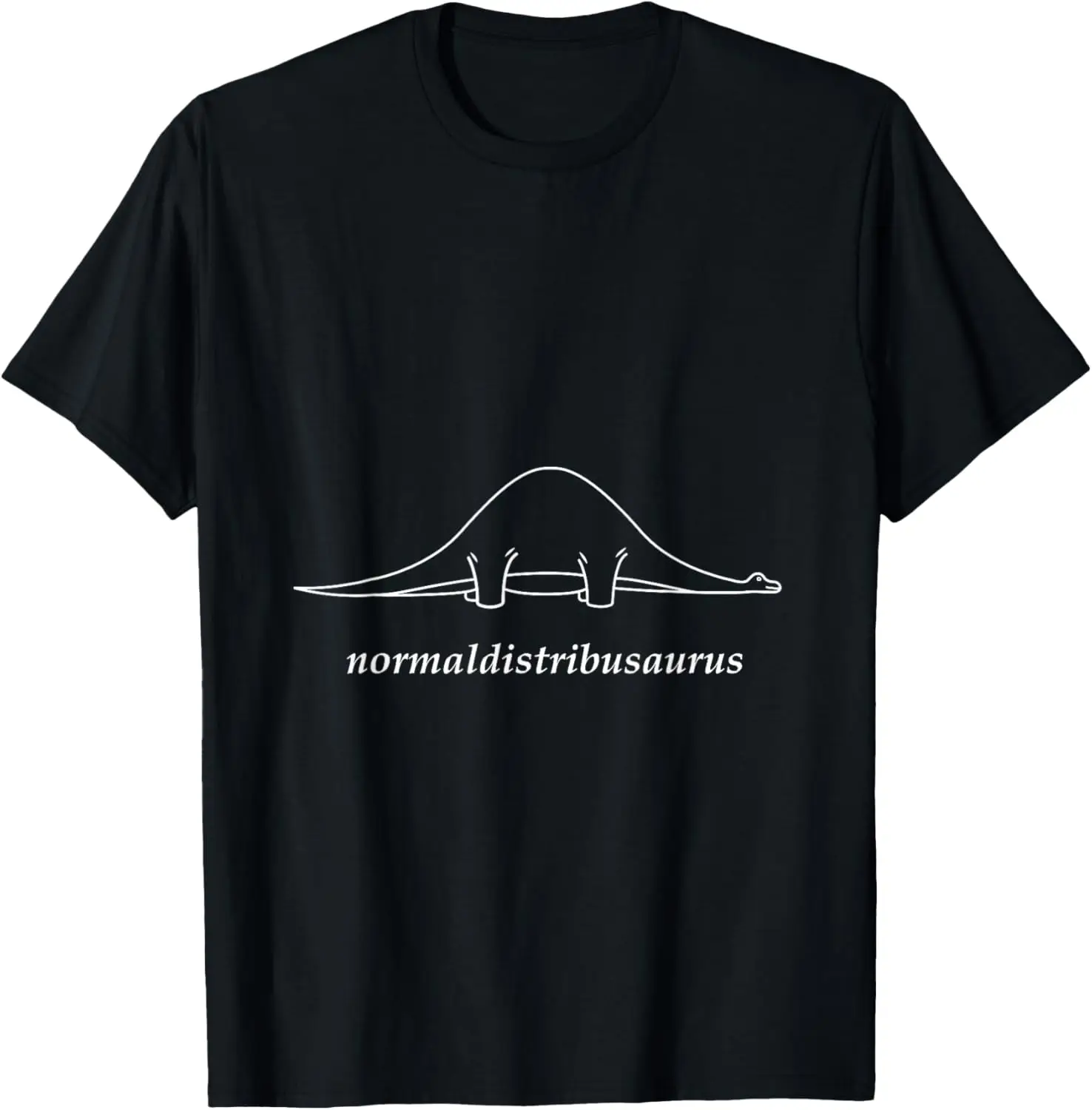 Math Statistics Normal Distribution Dinosaur Geek Tshirt Cotton Print Original Design Gifts T Shirts Funny Shirt Camiseta Hombre