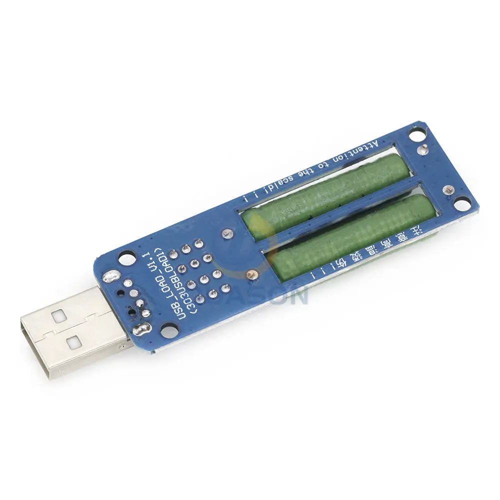 Usb resistor carga eletrônica com interruptor ajustável 3 corrente 5v resistência tester