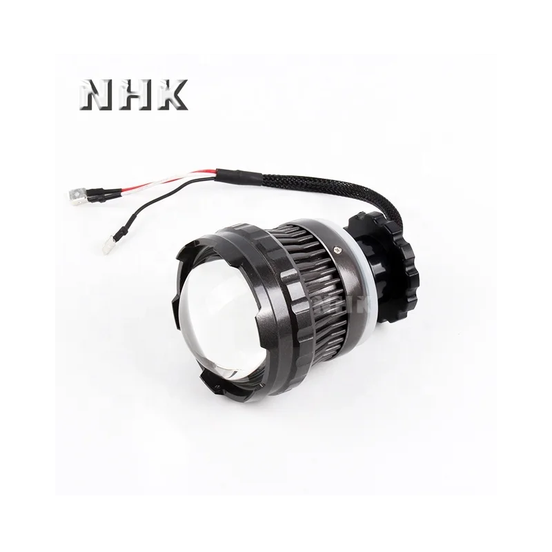 NHK Third Generation Led High Beam Projector Lens 2.5 Inch 25w 6000K Headlights Threaded Shaft Built-in Demon Eyes Lighting