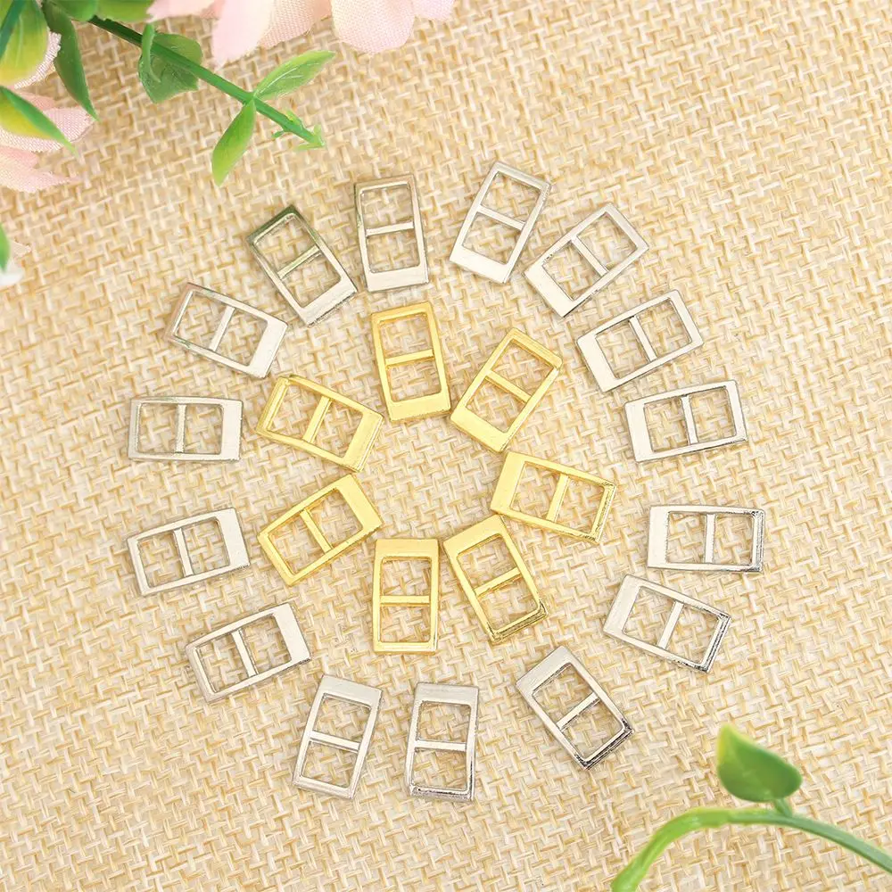 

20/40pcs Newest 4 Colors Mini Ultra-small Doll Bags Accessories Tri-glide Buckle Diy Dolls Buckles Belt Buttons